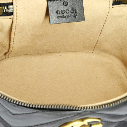 Gucci Gg Marmont Vanity Backpack Matelasse Leather Mini
