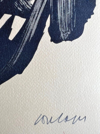 Pierre Soulages Coa Signed Op Numbered Pencil 275Ex Certified