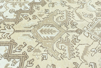 Hand-Knotted Vintage Floral Distressed Oriental