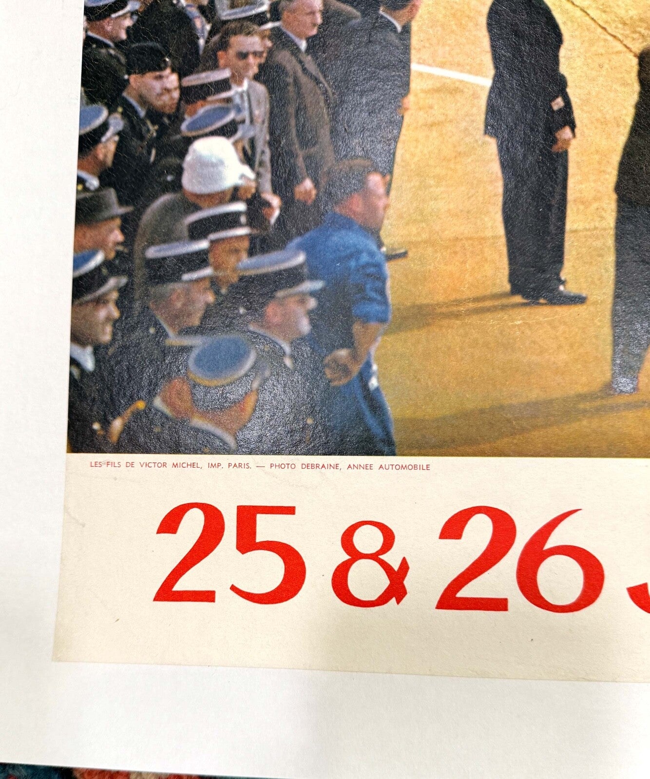 24 Hours Of Lemans 1960 Authentic Original Printing Yves Debraine