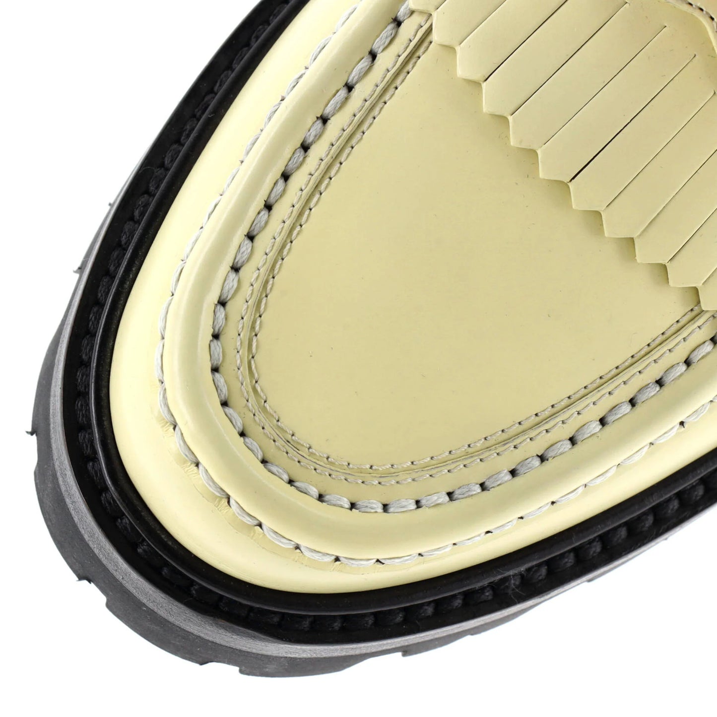 Celine Women'S Triomphe Chain Margaret Loafers Leather