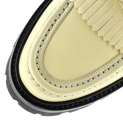 Celine Women'S Triomphe Chain Margaret Loafers Leather