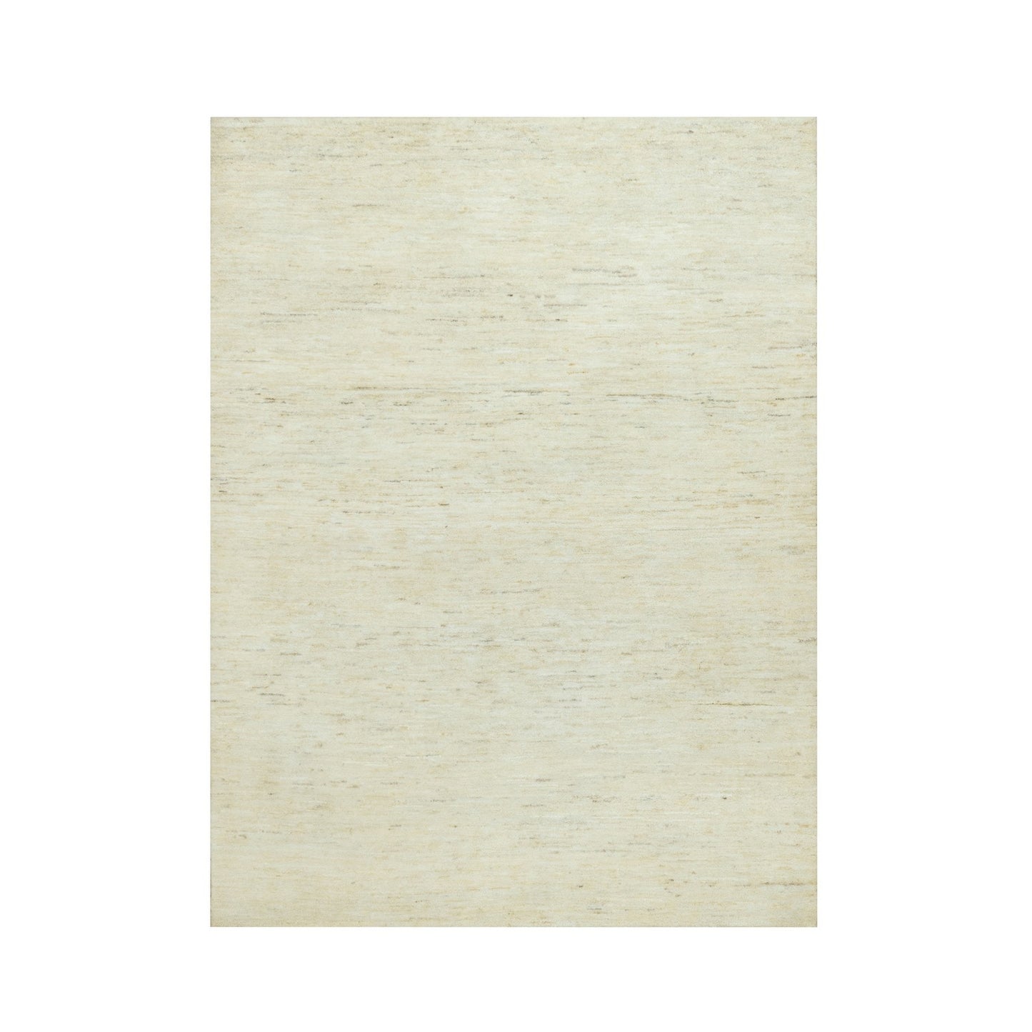 5'X6'8" White Denser Weave High Quality Wool Hand Knotted Oriental Rug