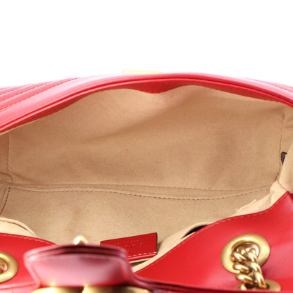 Gucci Gg Marmont Flap Bag Matelasse Leather Mini