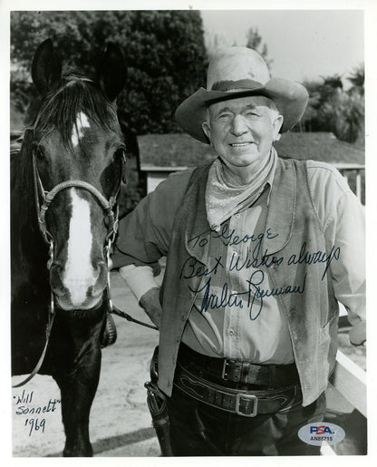 Walter Brennan Signed/Inscribed 8X10 B/W Photo "Real Mccoys" Psa/Dna 192069