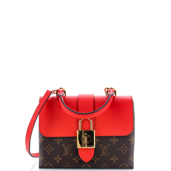 Louis Vuitton Locky Handbag Monogram Canvas With Leather Bb