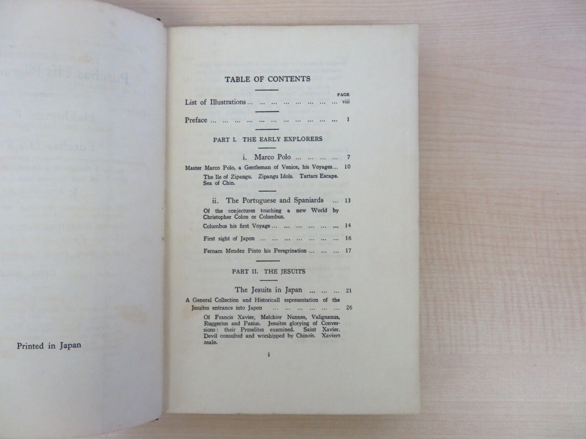 Samuel Purchas Purchas His Pilgrimes In Japan 1St Edition 1939 Cyril Wild 1St
