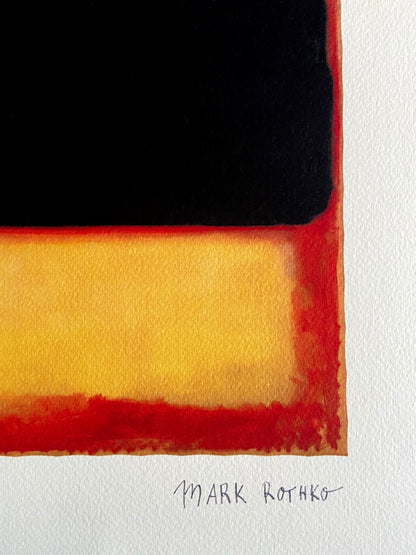 Mark Rothko Lithograph Coa Signed Op Numbered In Pencil Crayon Certified