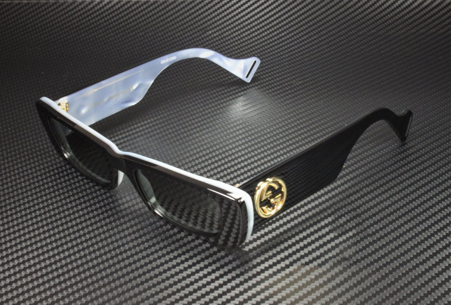 GUCCI GG0516S 001 Rectangle Square Black Grey Women's Sunglasses 52 mm