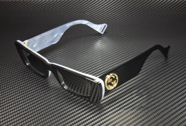 GUCCI GG0516S 001 Rectangle Square Black Grey Women's Sunglasses 52 mm
