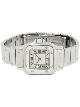 Cartier Santos Galve Sm W20056D6 White Ladies Used Watch #61123