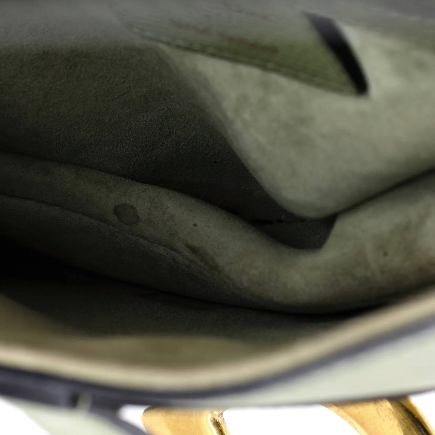 Christian Dior Saddle Handbag Leather Medium