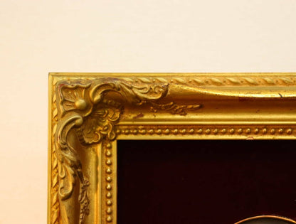 Kpm Berlin Porcelain Plaque Painting - Woman Beauty In Pearl Engraved Framed