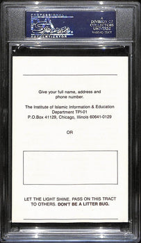 Muhammad Ali Signed/Autographed 3.5X5 Islamic Tract Psa/Dna 193433