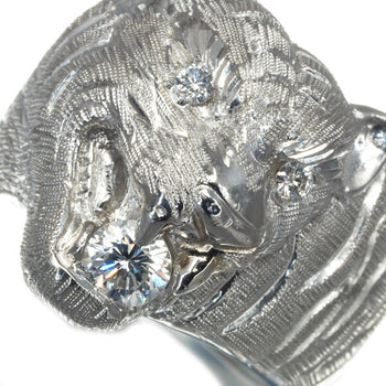 Diamond 0.48Ct Tiger Ring 50G 900 Platinum