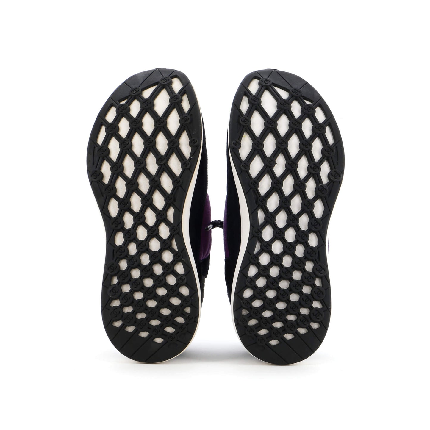 Chanel Men'S Cc Low-Top Sneakers Suede