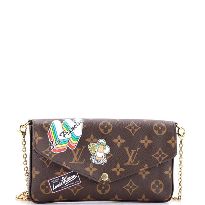 Canvas Louis Vuitton Felicie Pochette Limited Edition Monogram