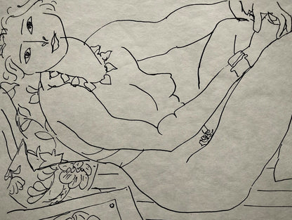 Henri Matisse Lithograph 1960 Coa Signed Contract Hand Numbered