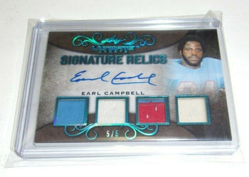 Earl Campbell 2019 Leaf Ultimate Game Used Quad