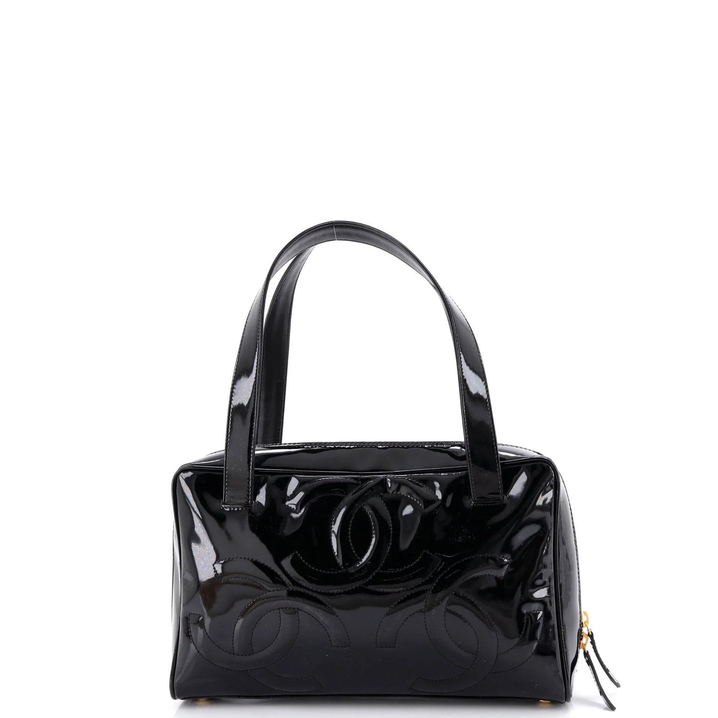 Chanel Triple Cc Tote Patent Medium