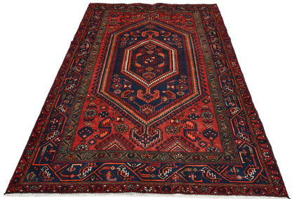 4'5X6'7 Ft Vintage Wool Rug Oriental Carpet For