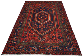 4'5X6'7 Ft Vintage Wool Rug Oriental Carpet For