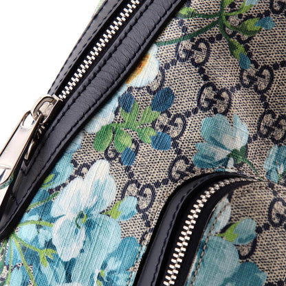 Gucci Zip Pocket Backpack Blooms Print Gg Coated Canvas Small