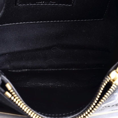 Saint Laurent Classic Monogram College Bag Matelasse Chevron Leather And Suede