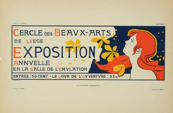Original Vintage Postercercle Beaux Arts By Donnay For Affiches Etrangeres 1897