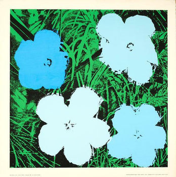 Andy Warhol Blu Flowers 1970 Pop Art Print Editor Nouvelles Images 1970 Original