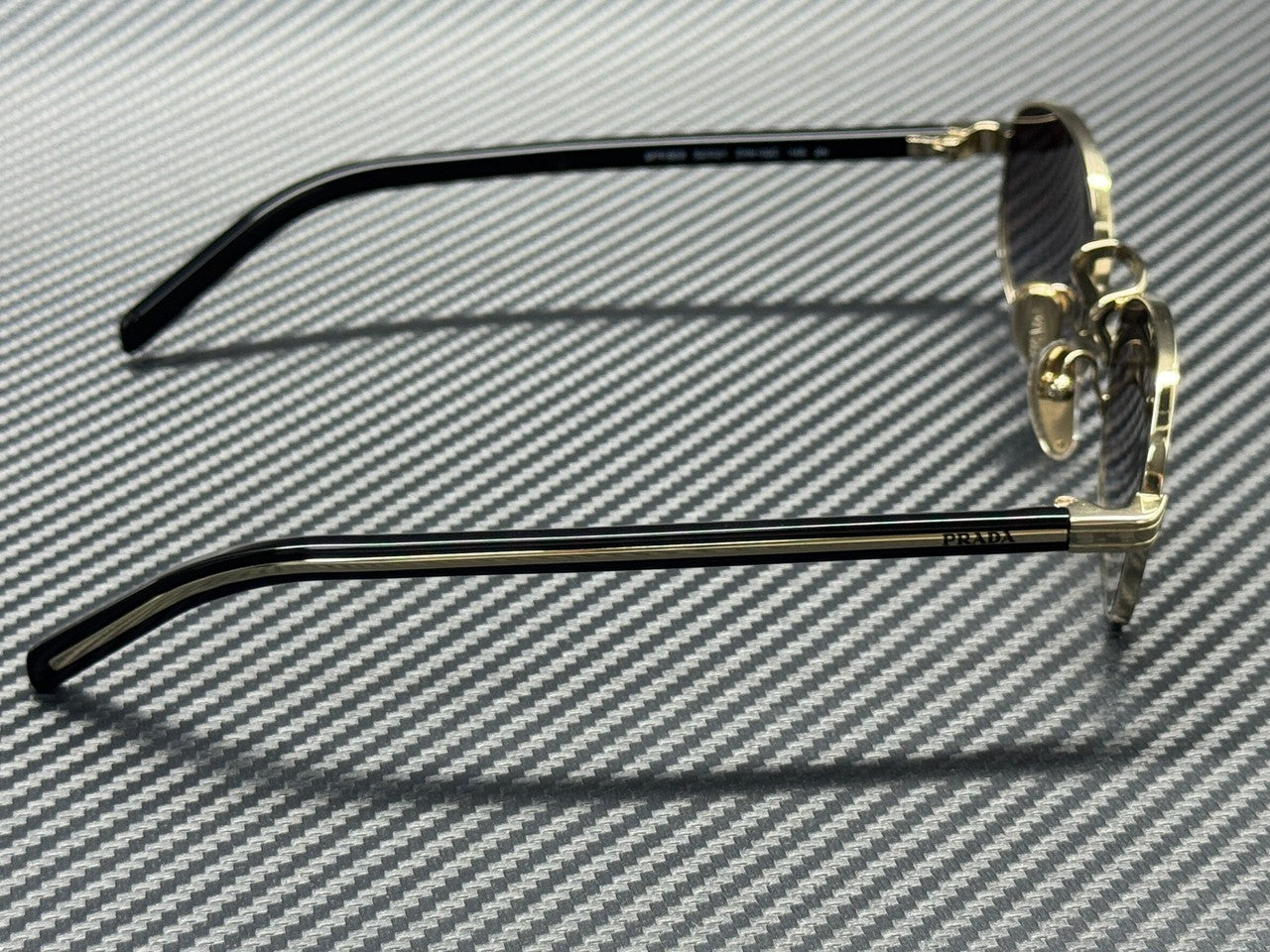 PRADA PR B53S ZVN02C Pale Gold Grey Gradient Women's 52 mm Sunglasses