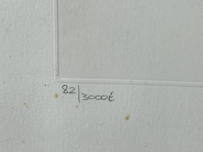 Framed John Lennon "JOHN LENNON-THE HUG" 82/ 3000Yoko Ono Lithograph Poster