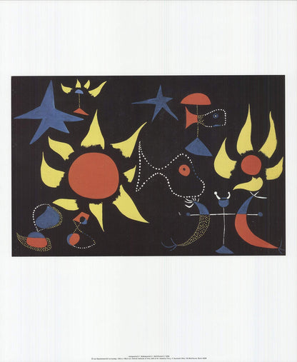 Surrealism JOAN MIRO Self-Portrait II 22.75" x 19" Offset Lithograph 2010