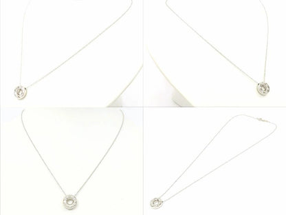 Tiffany & Co. Pt950 Diamond Dots Circle Necklace