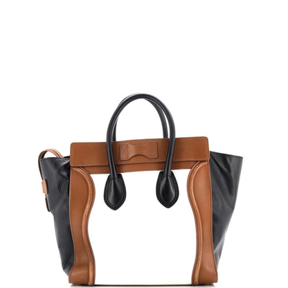 Celine Tricolor Luggage Bag Leather Micro