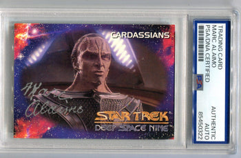Marc Alaimo 1993 Star Trek Deep Space Nine #76 Psa Authentic Auto Card