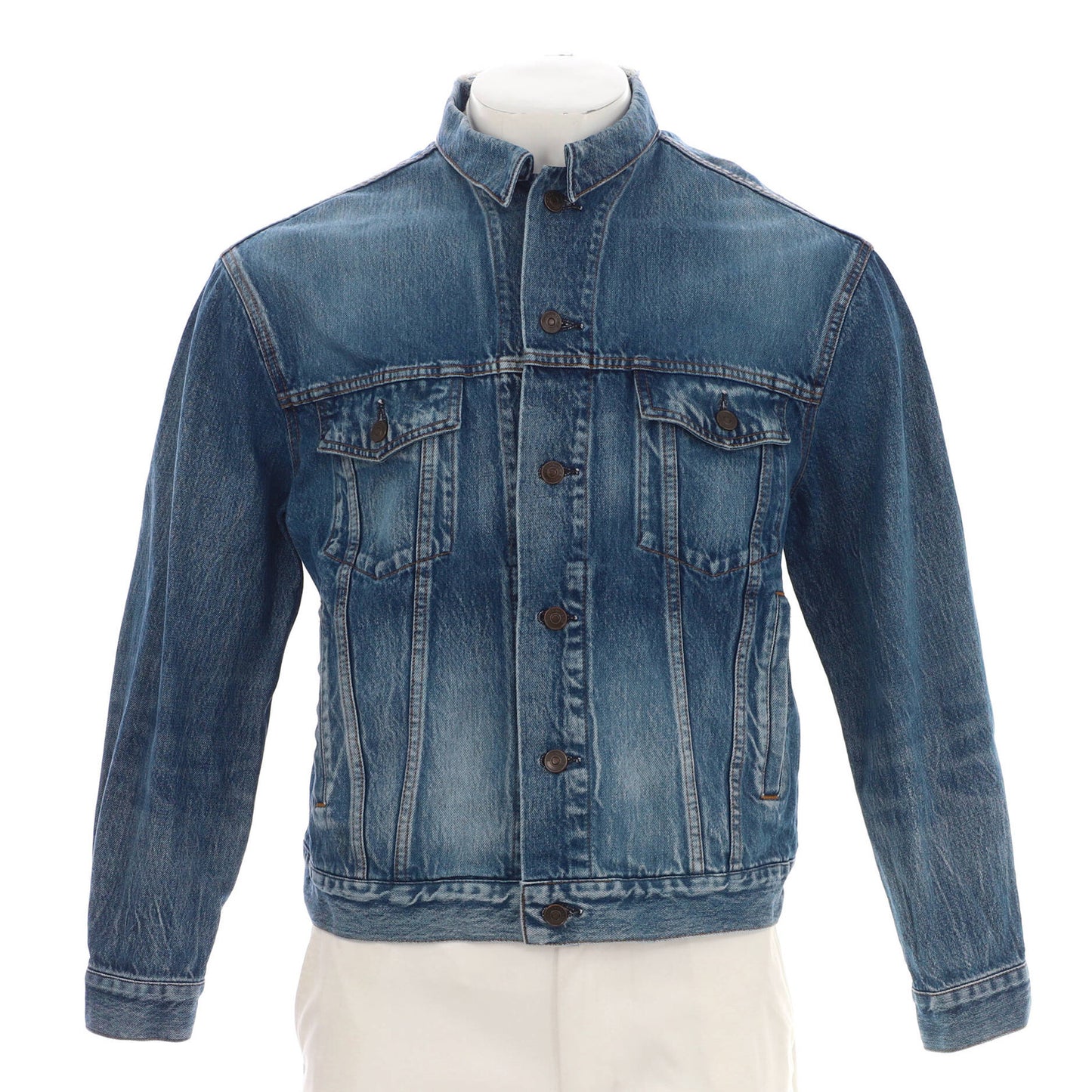 Balenciaga Women'S Logo Oversized Jacket Denim