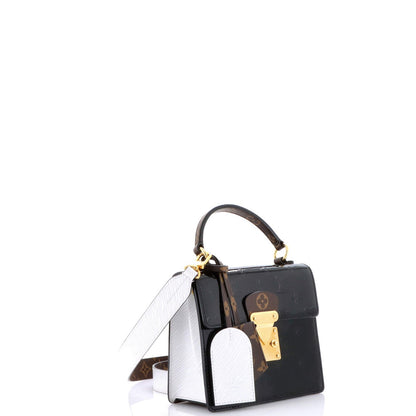 Louis Vuitton Spring Street Nm Handbag Monogram Vernis With Monogram Canvas