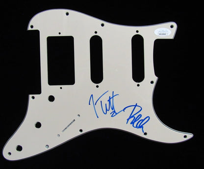 Def Leppard Joe Elliott/Phil Collen Signed/Autographed Guitar Pick Guard Jsa 578