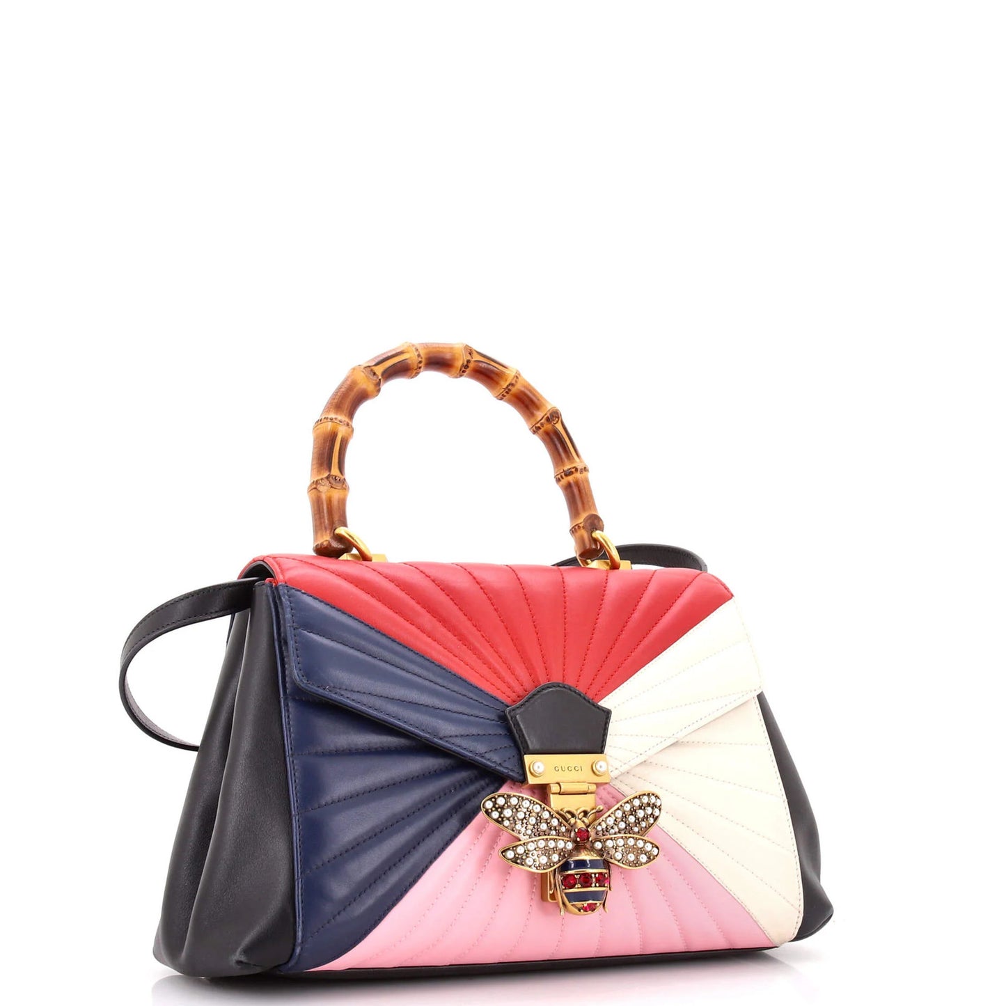 Gucci Sylvie Top Handle Bag Leather Medium