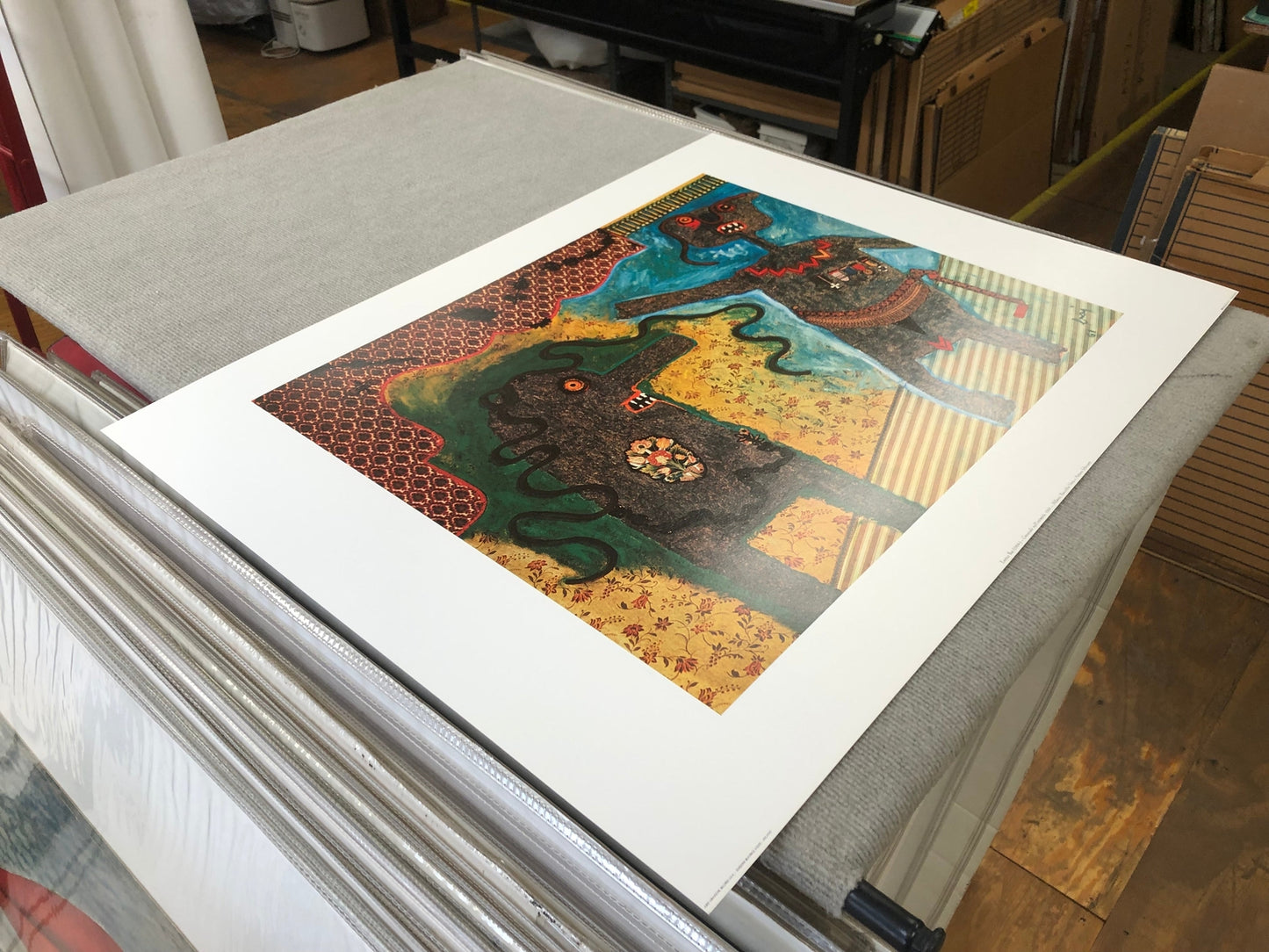 Enrico Baj Generale Nell'Intimita " Poster Surrealism Multicol