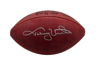 Johnny Unitas Hof Signed/Auto Wilson Nfl Football
