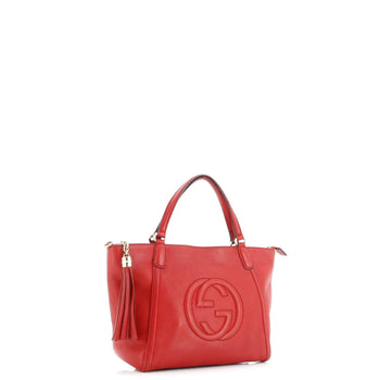 Gucci Soho Convertible Top Handle Bag Leather Small