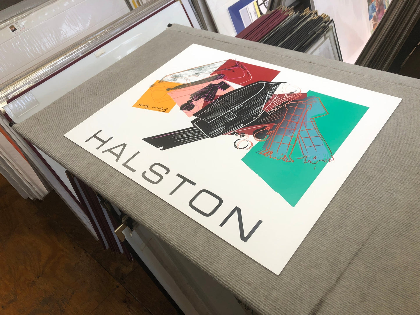 Andy Warhol Halston Advertising Campaign Poster " Serigraph Po