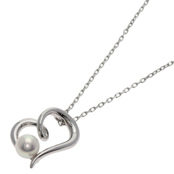 Mikimoto   Necklace Pearl Pearl Heart Motif K18