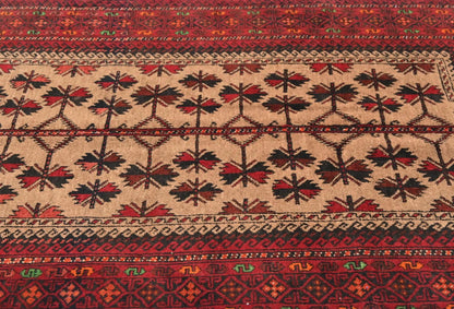 Cream Tribal Geometric Design Handmade Oriental