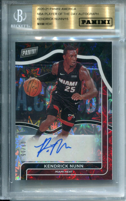 Kendrick Nunn 2020-21 Panini Player Of The Day Card (Bvg)