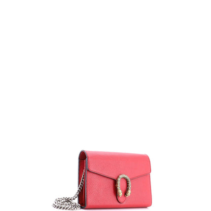 Gucci Dionysus Chain Wallet Leather With Embellished Detail Small