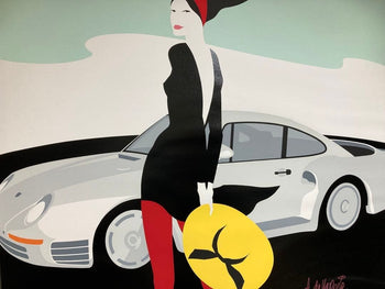 Amleto Dalla Costa Matsuda Collection Silkscreen Poster Art Ed56/90 Porsche