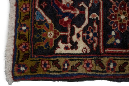 8X11 ft One of a Kind Vintage Geometric Wool Rug